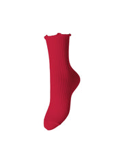 Pieces Afia Socks - Red