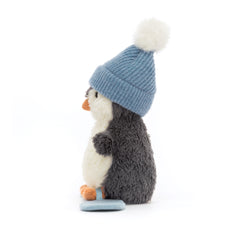 Jellycat Christmas Peanut Penguin Snowboarding - Small