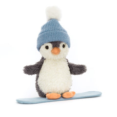 Jellycat Christmas Peanut Penguin Snowboarding - Small