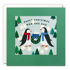 James Ellis Mum and Dad Penguins Christmas Card