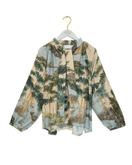 One Hundred Stars Rivers and Trees Natural Pussybow Blouse