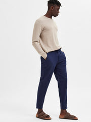 Selected Homme - Slim Tapered Brody Linen Pant - Dark Sapphire