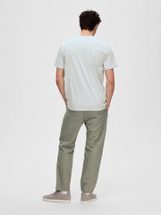 Selected Homme Aspen Organic T-Shirt Cashmere Blue/Egret