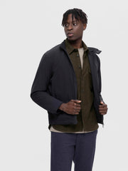 Selected Homme Loose Mason Twill Overshirt - Forest Night
