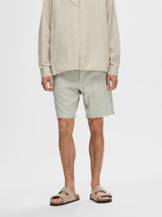 Selected Homme Regular Brody Linen Shorts- Vetiver