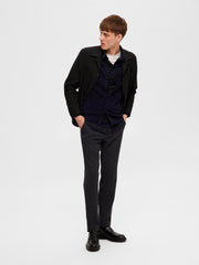 Selected Homme Slim Owen Flannel Shirt - Dark Navy/Squares
