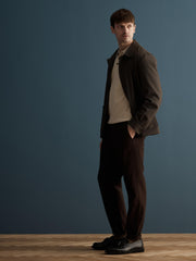 Selected Homme Organic Cotton Knit Polo - Oatmeal