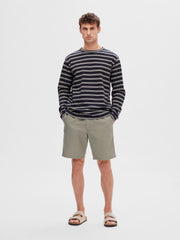 Selected Homme Jones Linen Shorts - Vetiver