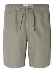 Selected Homme Jones Linen Shorts - Vetiver