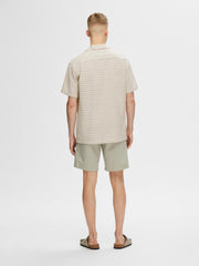 Selected Homme Relaxed Shirt Resort - Egret/AOP
