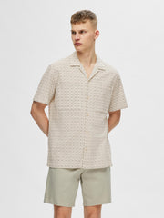 Selected Homme Relaxed Shirt Resort - Egret/AOP