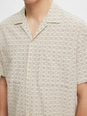 Selected Homme Relaxed Shirt Resort - Egret/AOP