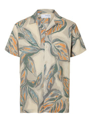 Selected Homme Air Shirt - Oatmeal/Leaf