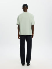 Selected Homme Organic Relax Aspen T-Shirt Aqua Grey