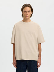 Selected Homme - Relax Aspen O-Neck in Oatmeal
