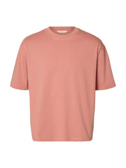 Selected Homme Organic - Relax Aspen O-Neck in Rose Dawn T-Shirt