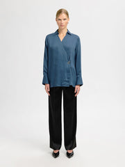Selected Femme Jolly Wrap Top - Key Largo