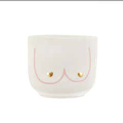 Sass & Belle Mini Girl Power Boobies White Planter