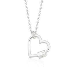 Scream Pretty Heart Carabiner Charm Collector Necklace