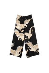 One Hundred Stars Stork Black Palazzo Pants