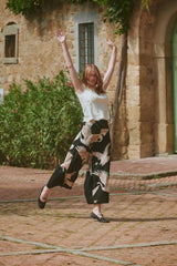 One Hundred Stars Stork Black Palazzo Pants