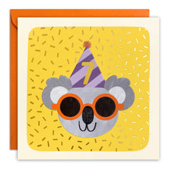 James Ellis Age 7 Koala Birthday Card