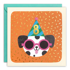 James Ellis Age 8 Dog Birthday Card