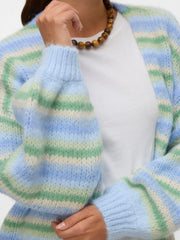 Vero Moda Stripe Open Cardigan - Fog Green
