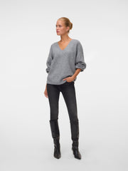 Vero Moda Demi Pullover - Medium Grey/Mel