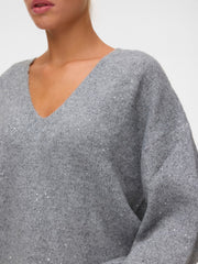Vero Moda Demi Pullover - Medium Grey/Mel