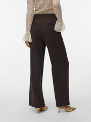 Vero Moda Bestie Wide Pant - Chocolate Torte/Melange