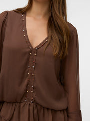 Vero Moda Seven Dress - Cocoa Brown