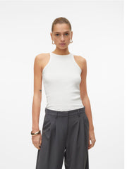 Vero Moda Chloe Short Tank Top - Snow White