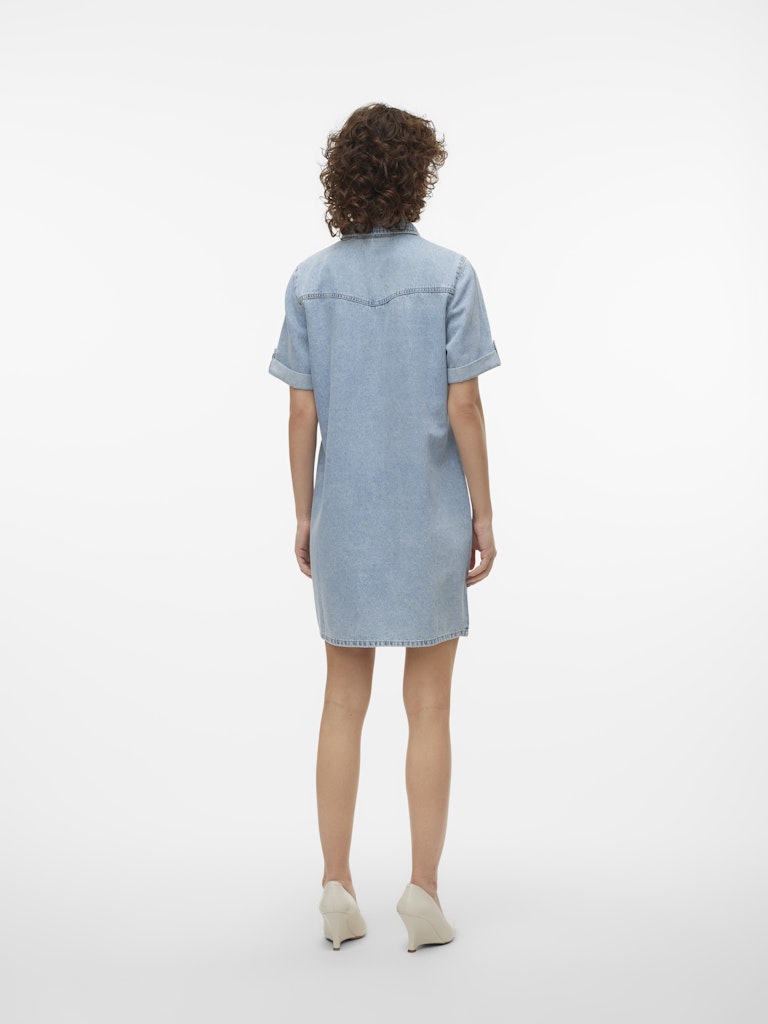 sachin and babi light blue dress Long Sleeve Denim Shirt Dress | Rinse Wash main image 1