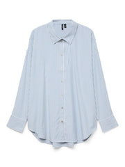 Vero Moda - Nora Oversize Shirt ~ White/Blue