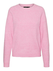 Vero Moda - Doffy O-Neck Blouse - Fuchsia Pink/Melange