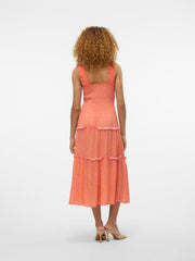 Vero Moda Menny Woven Smock Dress - Pink Cosmos