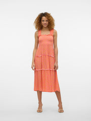 Vero Moda Menny Woven Smock Dress - Pink Cosmos