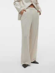 Vero Moda Mindy Wide Pinstripe Linen Pants