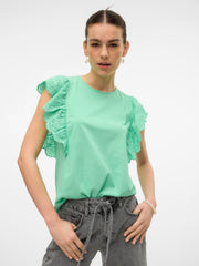 Vero Moda Hanne Short Sleeved Lace Top - Katydid