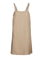 Vero Moda Evalina Short Dress - Silver Mink