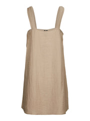 Vero Moda Evalina Short Dress - Silver Mink