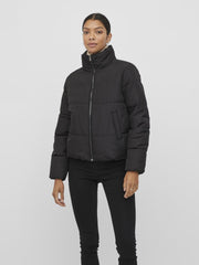 Vila Tate Short Puffer Jacket - Black