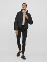 Vila Tate Short Puffer Jacket - Black