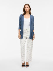 Vila Viril Knit Cardigan - Vintage Indigo/Dark Melange