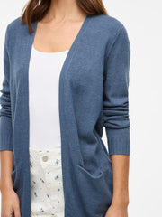 Vila Viril Knit Cardigan - Vintage Indigo/Dark Melange