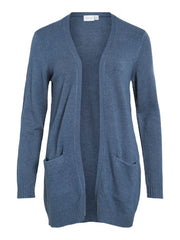 Vila Viril Knit Cardigan - Vintage Indigo/Dark Melange