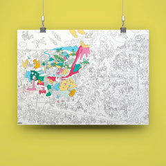 Omy Giant Colouring Poster - Dinos