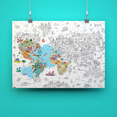 OMY - Giant Colouring Poster Atlas