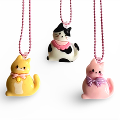 Kawaii Cat Necklace I Kids Necklace I Cat Necklace Handmade